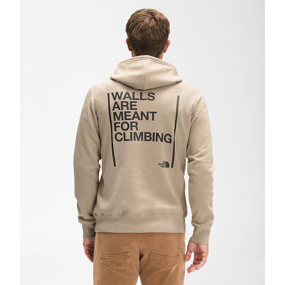 The North Face Walls Pullover Ανδρικα Φούτερ Hoodie - Χακί (XZUR79145)